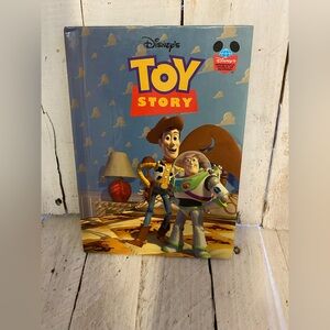 Disney Toy Story Book with Woody and Buzz - Blue and Brown Cover